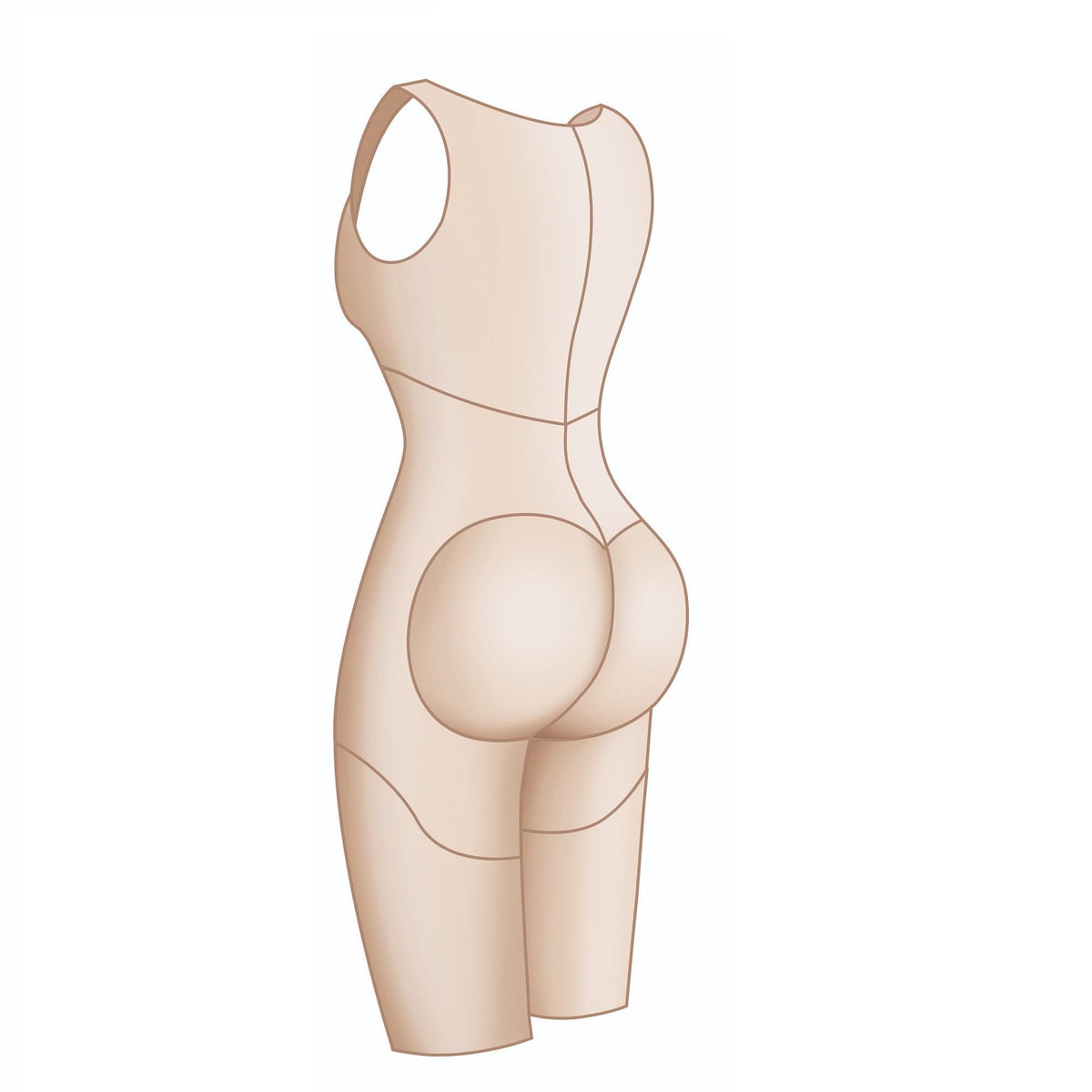 Faja Larga de Lycra · Ref. F-3090