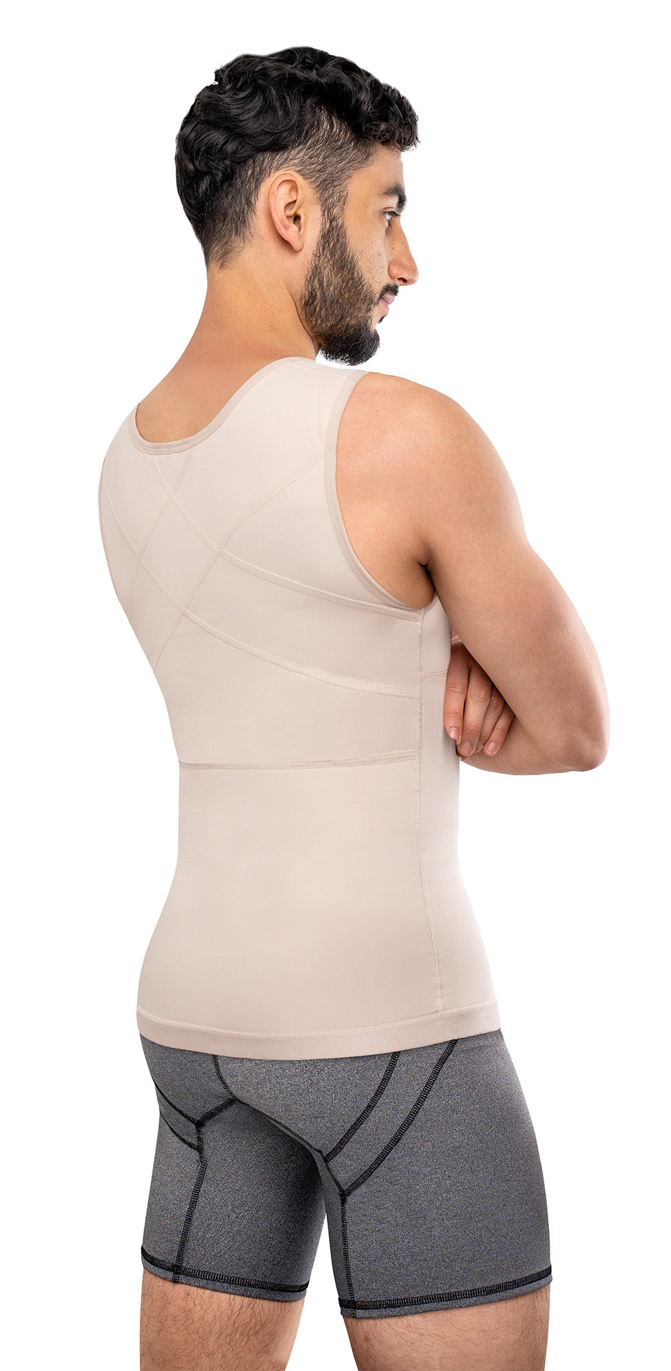 Chaleco Hombre con Cremallera Frontal y Corrector de Postura