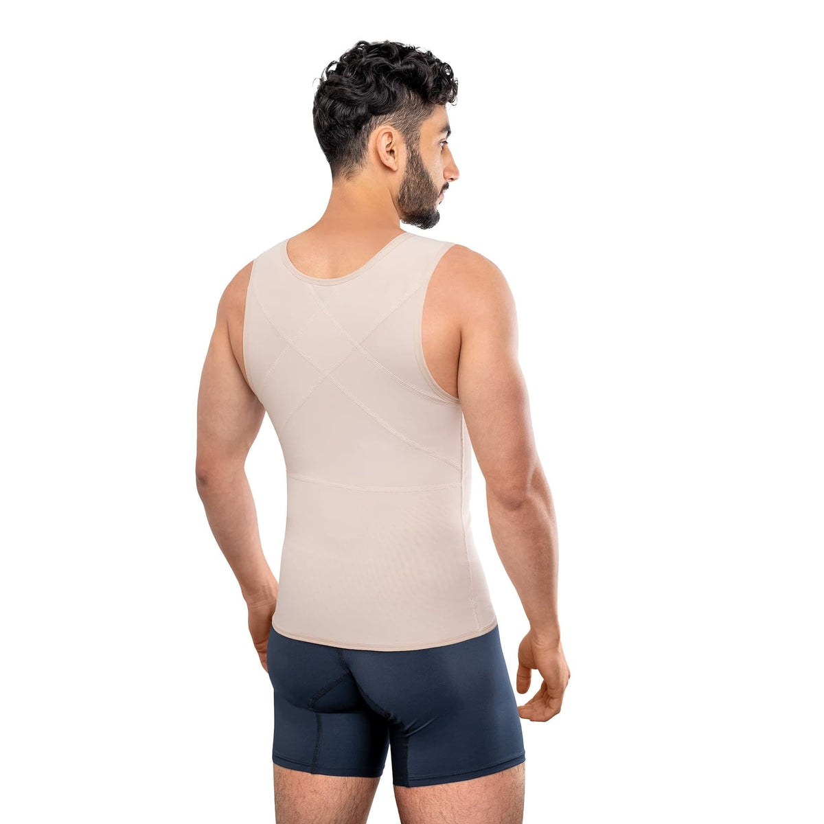 Chaleco Masculino Liso con Soporte Abdominal y Lumbar · Ref. 4009