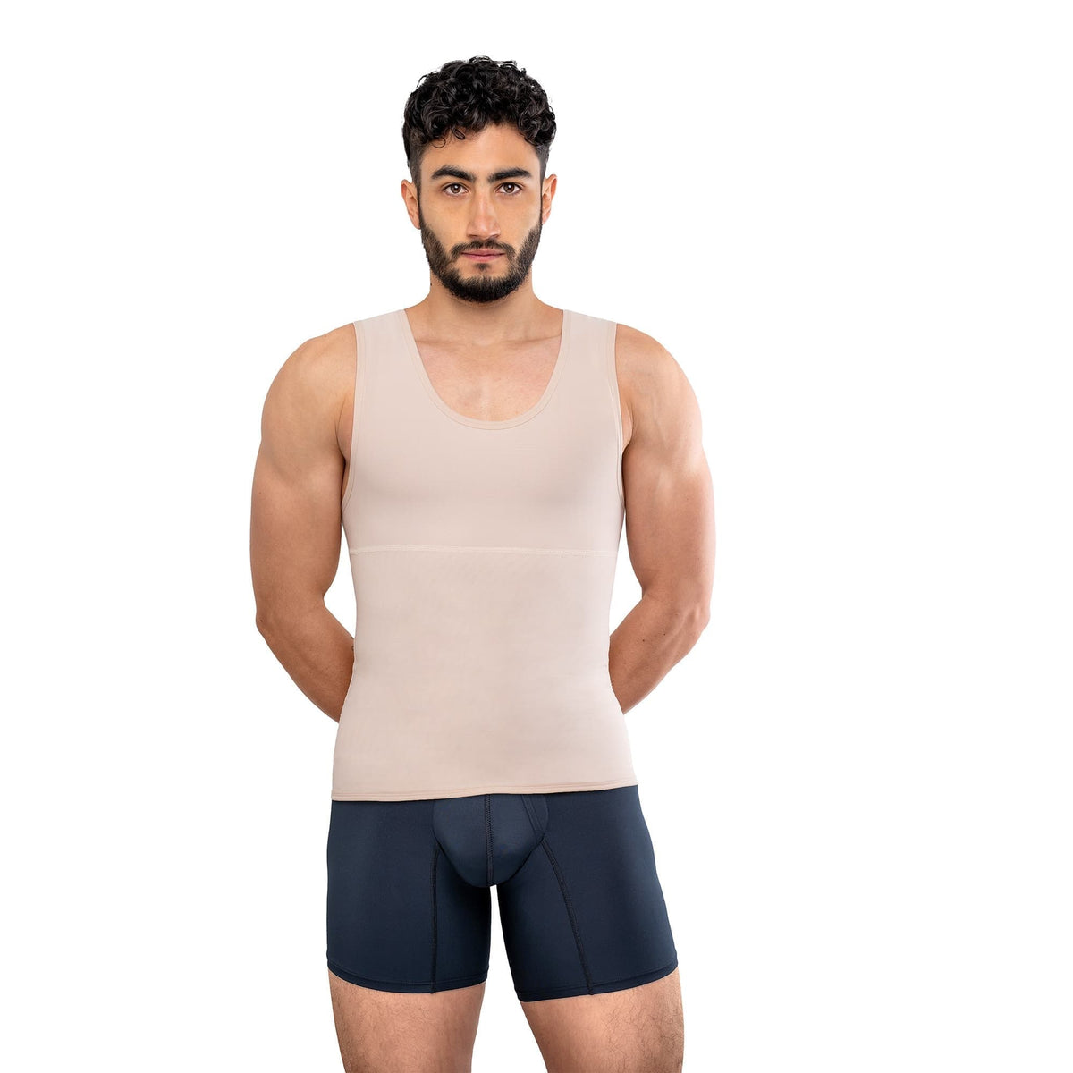 Chaleco Masculino Liso con Soporte Abdominal y Lumbar · Ref. 4009