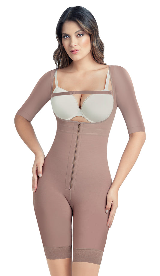 Faja Colombiana Post-Quirúrgica Larga con Mangas