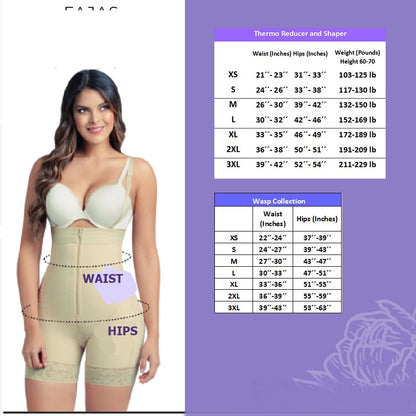 Faja Colombiana Post-Quirúrgica Larga con Mangas