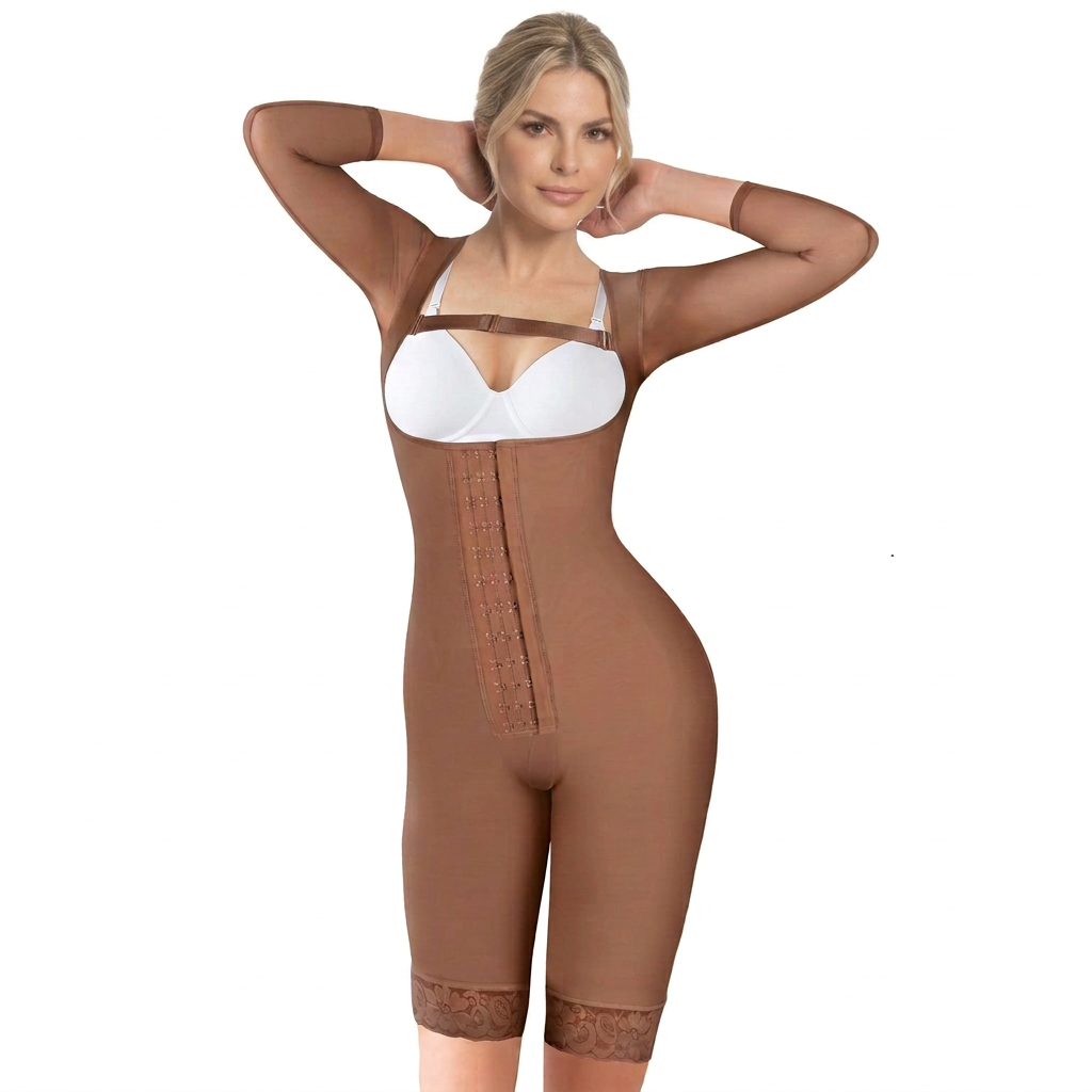 Faja 3407 cocoa con avatar TUFIT conservando el diseño original