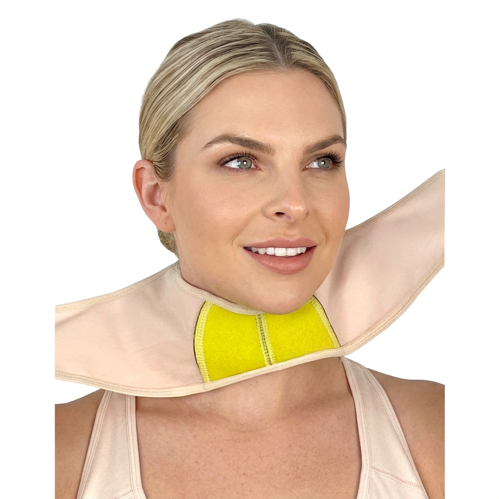 Faja facial abierta con avatar rubio